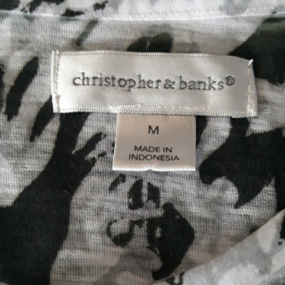 Christopher & Banks funky patterned womens top - Picture 8 of 10